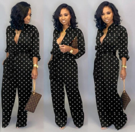 Polka-dot Jumpsuit